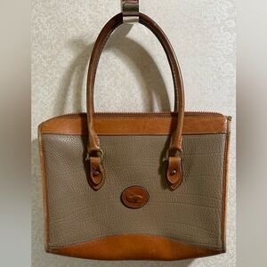 VINTAGE Dooney & Bourke ALL WEATHER LEATHER Small Tote Bag